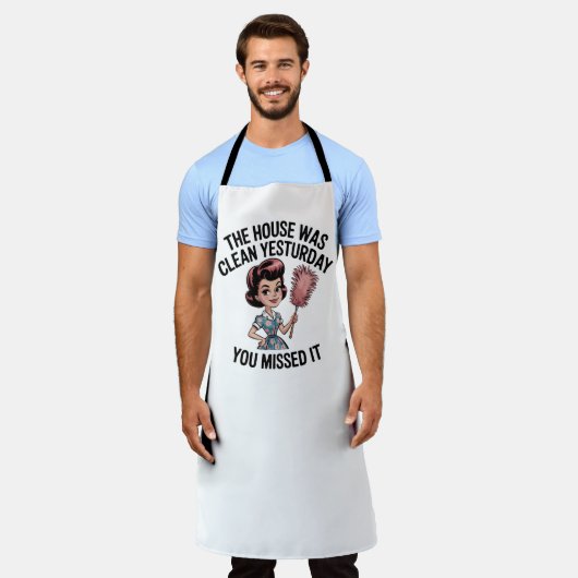 Vintage Kitchen Humor  エプロン (着用した状態)