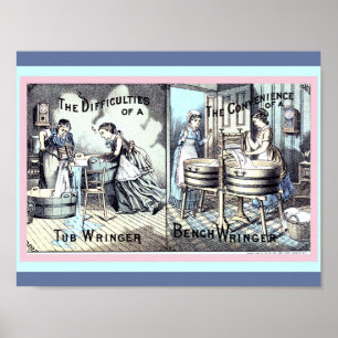Vintage Kitchen or Laundry Room Ad Art copy ポスター