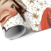 Vintage Kitsch Christmas Cheer Large Scale ラッピングペーパー (ロールコーナー)