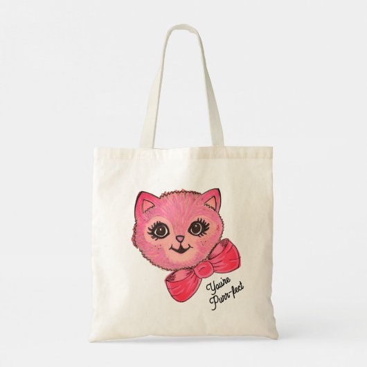 Vintage kitten dual sided Tote Bag トートバッグ (裏面)