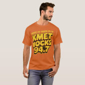 Vintage KMET Rocks 94.7 Tシャツ (正面フル)