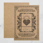 Vintage Kraft Sun Celestial Heart シーズンカード (正面/裏面)