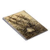 Vintage Kraken Print ノートブック (右側)