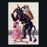 Vintage Krampus ポスター<br><div class="desc">Vintage restored,  high quality Krampus poster.</div>