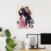 Vintage Krampus ポスター (ホームオフィス)