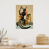 Vintage Krampus Art ポスター (キッチン)