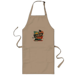 Vintage Labor Day / Día del Trabajo Retro ロングエプロン