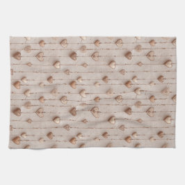 Vintage Lace Heart Strings キッチンタオル