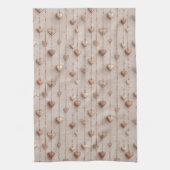 Vintage Lace Heart Strings キッチンタオル (縦)