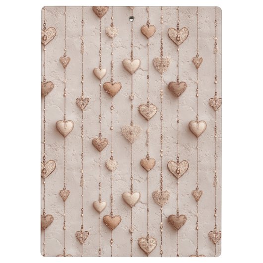 Vintage Lace Heart Strings クリップボード (裏面)