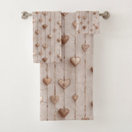 Vintage Lace Heart Strings バスタオルセット