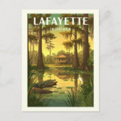 Vintage Lafayette Louisiana ポストカード (正面)