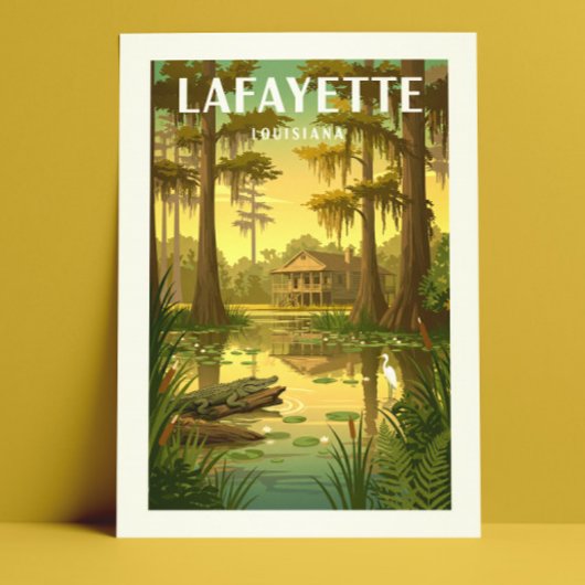 Vintage Lafayette Louisiana ポストカード