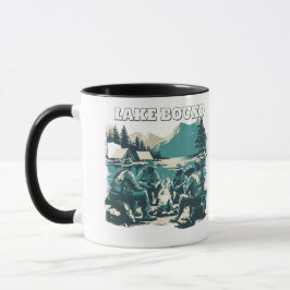 Vintage Lake Bound Camping Campfire Graphic マグカップ