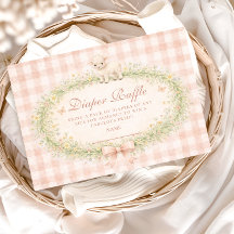 Vintage Lamb Floral Diapper Raffle