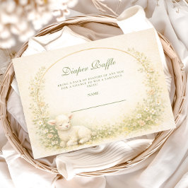 Vintage Lamb Meadow Arch Diapper Raffle エンクロージャーカード