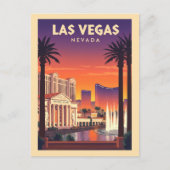 Vintage Las Vegas Nevada ポストカード (正面)