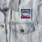 Vintage Las Vegas Nevada 缶バッジ (インサイチュ)