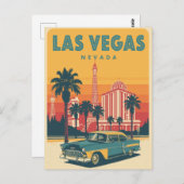 Vintage Las Vegas Nevada Travel ポストカード (正面/裏面)