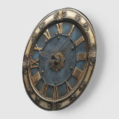 Vintage Latin round ラージ壁時計 (傾斜)