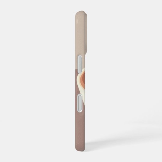 Vintage Latte Art iPhone 16ケース (右側面)