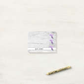 Vintage Lavendelblüte Post-it Klebezettel ポストイット (デスク上)