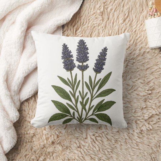 Vintage Lavender クッション (ブランケット)