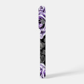 Vintage Lavender and Gray Rose  iPhoneケース (左側面)