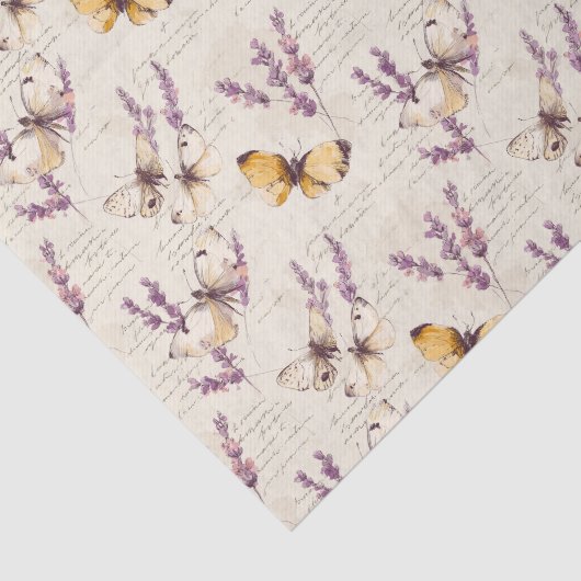 Vintage Lavender Butterfly  薄葉紙 (詳細)