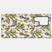 Vintage Lavender Herbarium Botanical Samsung Galaxyケース (裏面横)