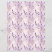 Vintage Lavender Journal Paper Sheet (正面)