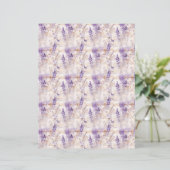 Vintage Lavender Journal Paper Sheet (スタンド正面)