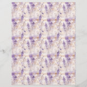 Vintage Lavender Journal Paper Sheet (正面)