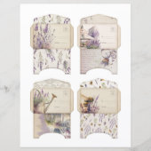 Vintage Lavender Journal Paper Sheet (正面)