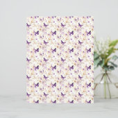 Vintage Lavender Journal Paper Sheet (スタンド正面)