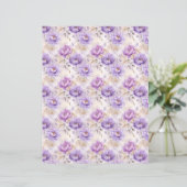 Vintage Lavender Journal Paper Sheet (スタンド正面)