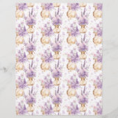 Vintage Lavender Journal Paper Sheet (正面)