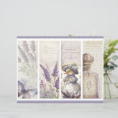 Vintage Lavender Journal Paper Sheet (スタンド正面)