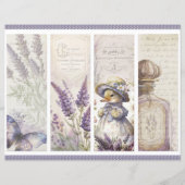 Vintage Lavender Journal Paper Sheet (正面)