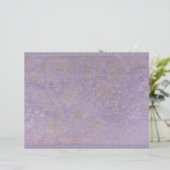 Vintage Lavender Journal Paper Sheet (スタンド正面)