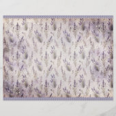 Vintage Lavender Journal Paper Sheet (正面)