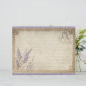 Vintage Lavender Journal Paper Sheet (スタンド正面)