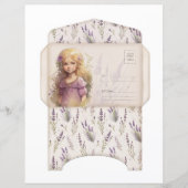 Vintage Lavender Journal Paper Sheet (正面)