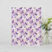 Vintage Lavender Journal Paper Sheet (スタンド正面)