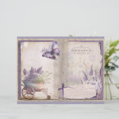 Vintage Lavender Journal Paper Sheet (スタンド正面)
