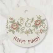 Vintage Leaf Purim フェイバータグ (裏面)