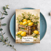 Vintage Lemon Crate カード