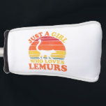 Vintage Lemur Lover Just A Girl Who Loves Lemurs.p ゴルフヘッドカバー<br><div class="desc">Vintage Lemur Lover Just A Girl Who Loves Lemurs</div>