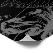 Vintage Leo Constellation MapHevelius 1690 ポスター (角)