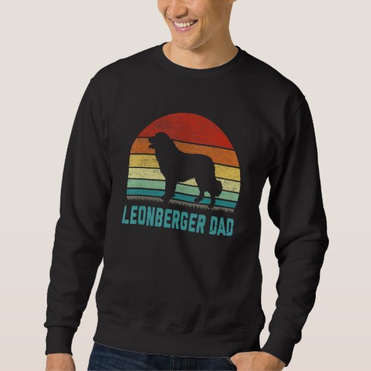 Vintage Leonberger Dad  Dog スウェットシャツ (正面)